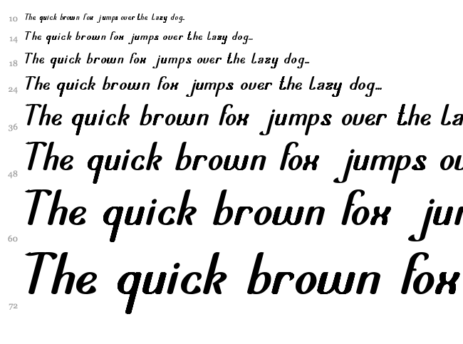 Air Planet font waterfall